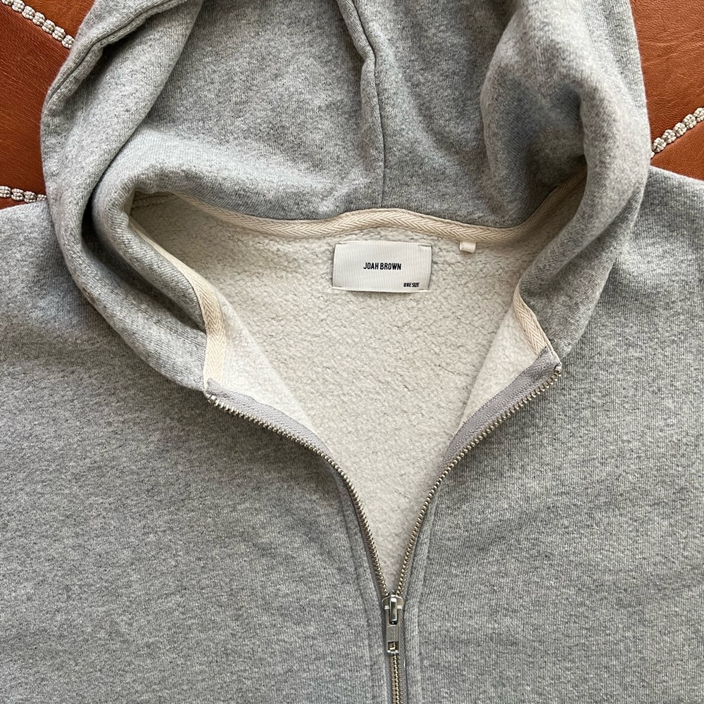 JOAH BROWN heather grey hoodie sweatshirt